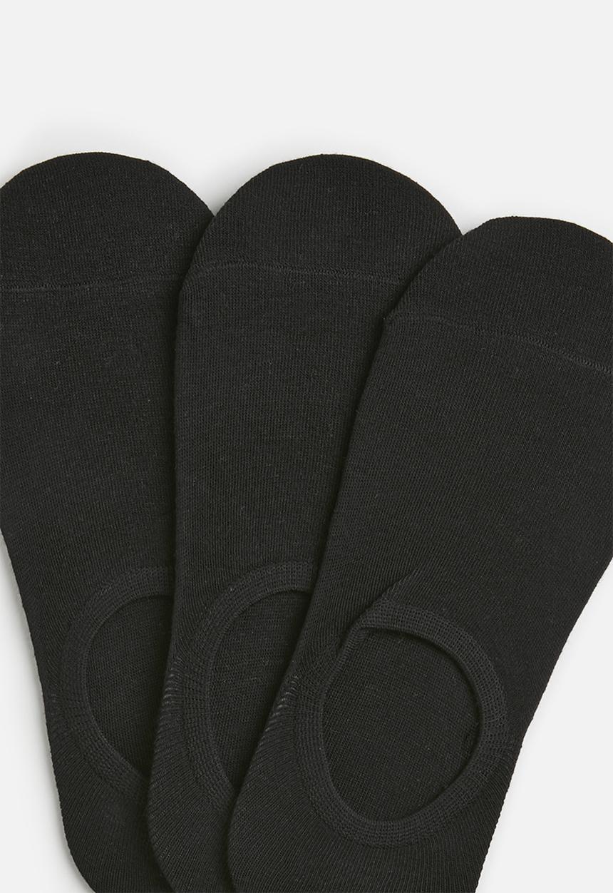 Pop Candy - 3 Piece invisible socks set - black