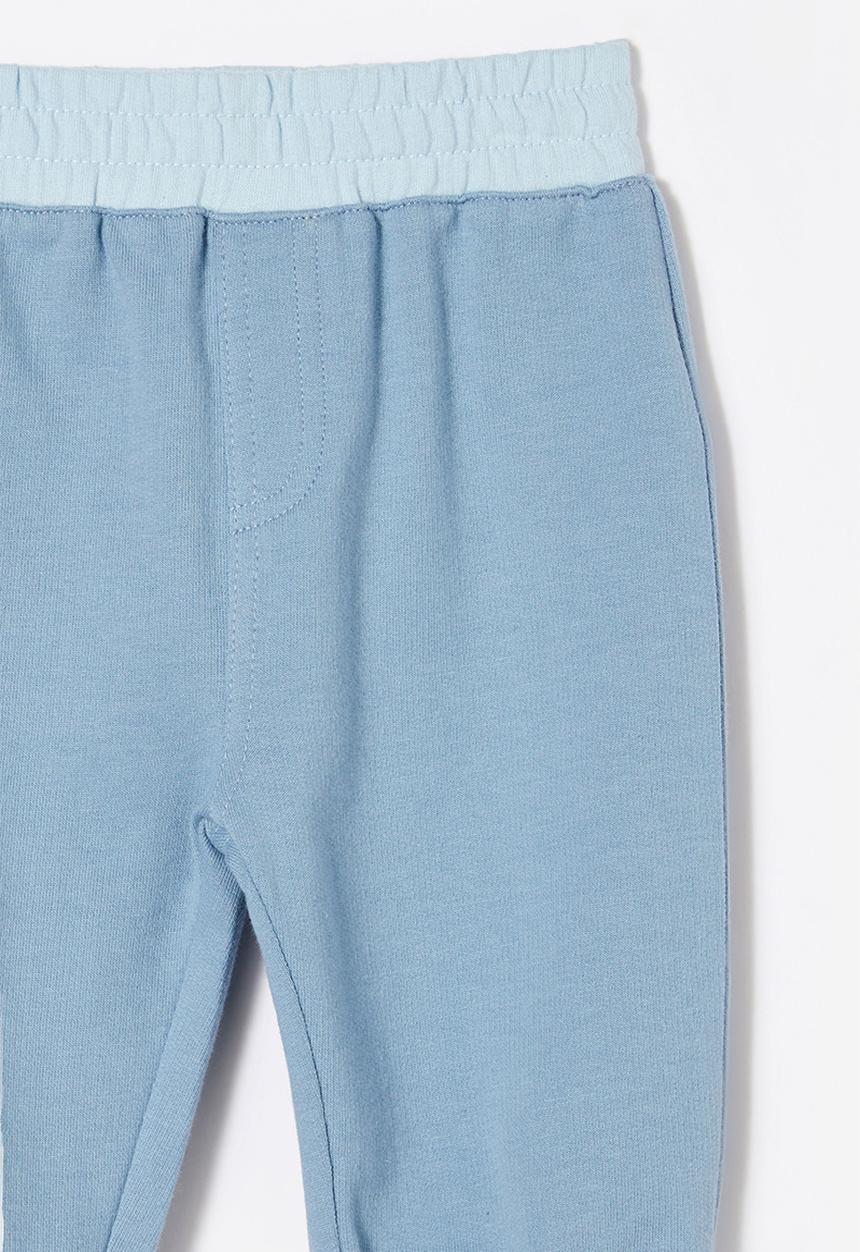 Cotton On - Felix trackpant - dusty blue/colourblock