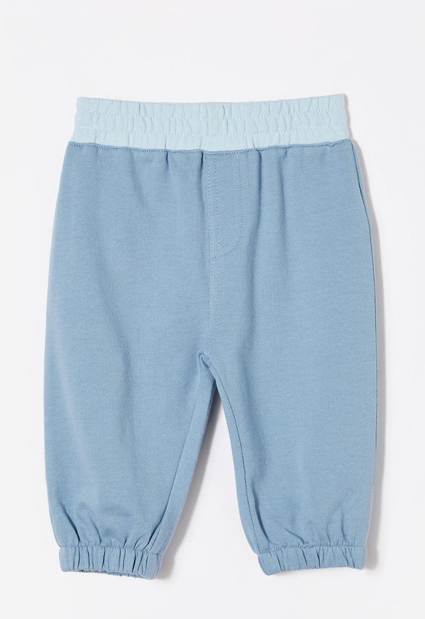 Cotton On - Felix trackpant - dusty blue/colourblock