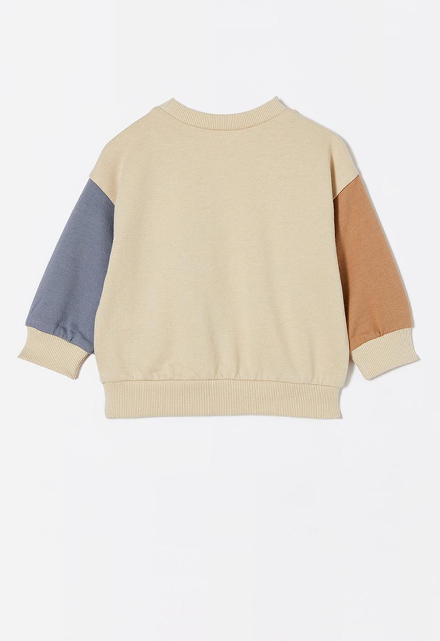 Cotton On - Alma drop shoulder sweater - rainy day/buddies colourblock