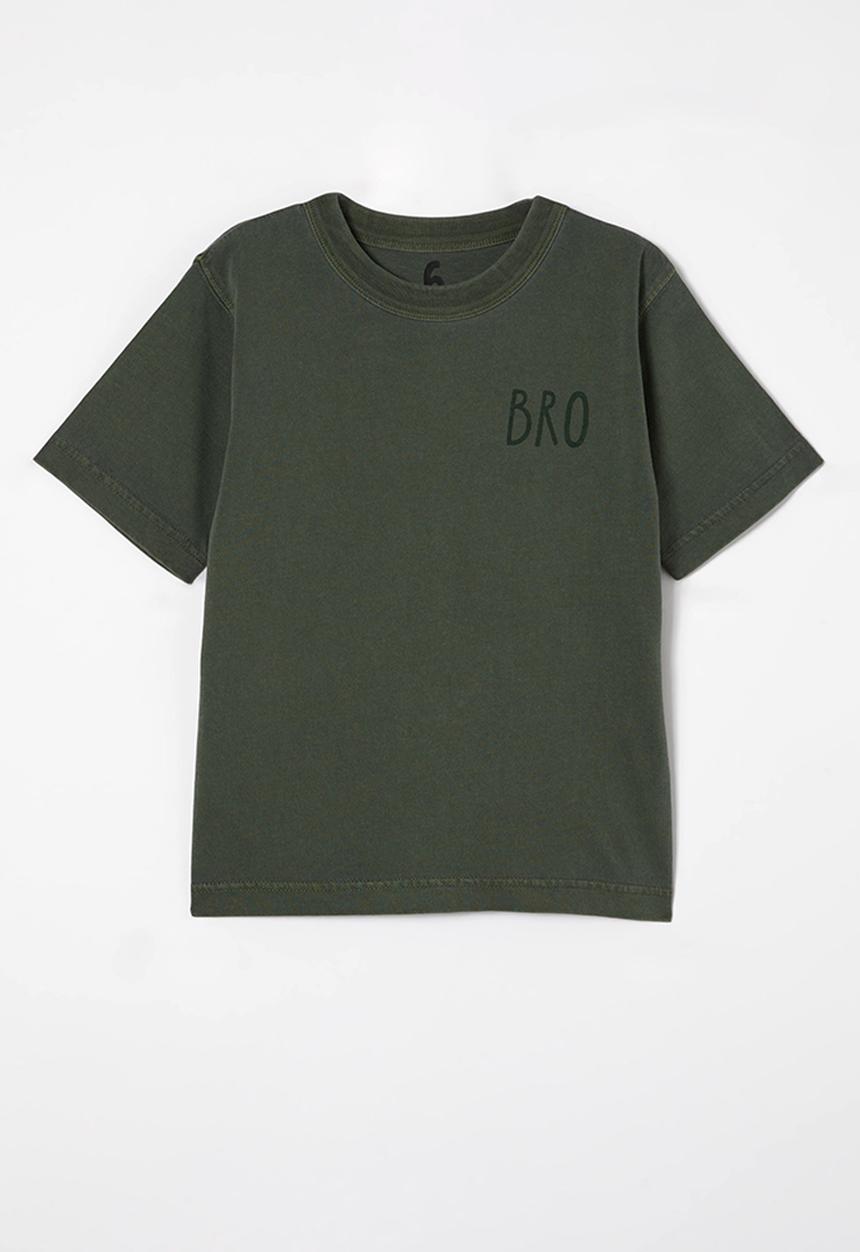 Cotton On - Jonny short sleeve print tee - swag green/bro