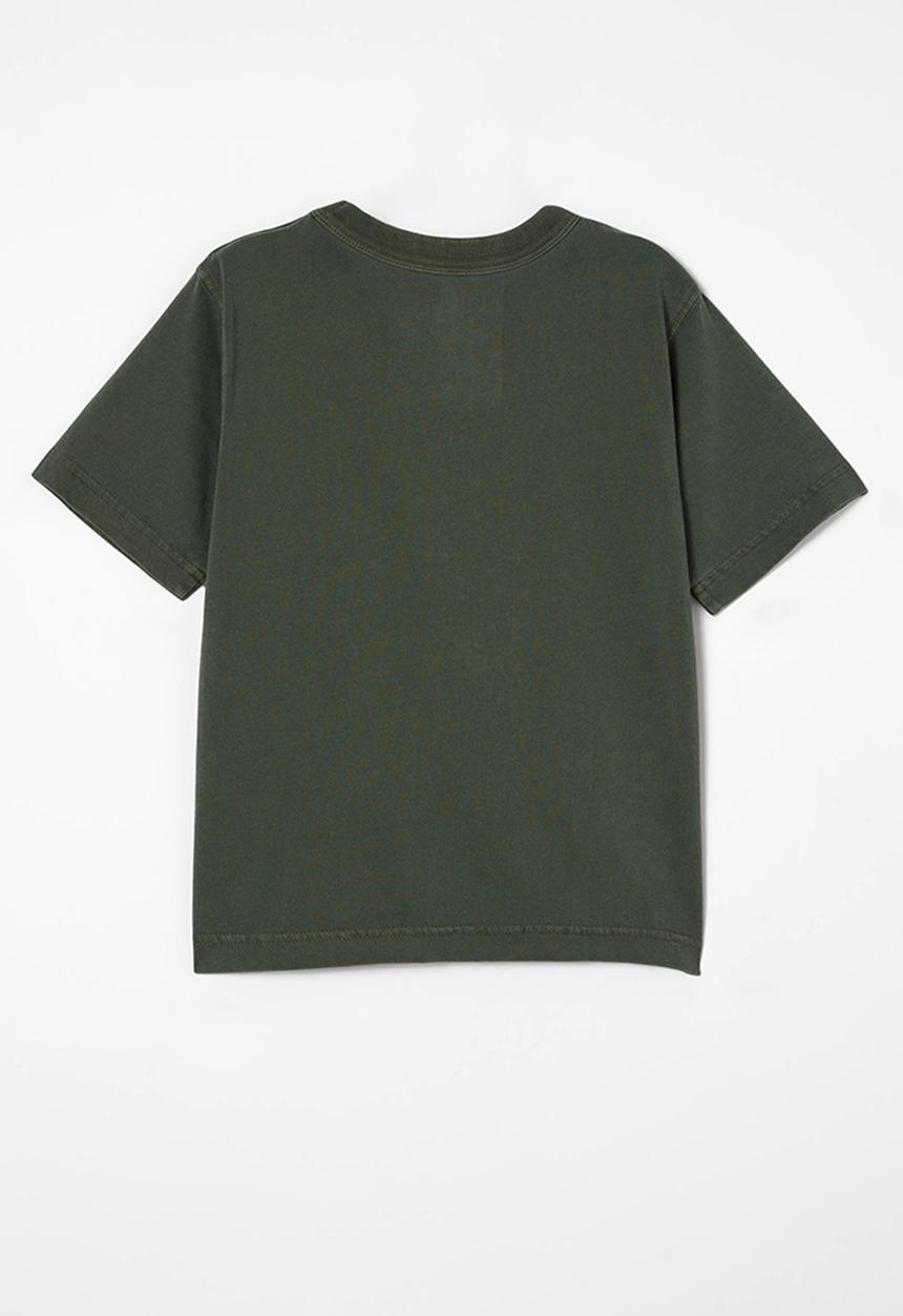 Cotton On - Jonny short sleeve print tee - swag green/bro