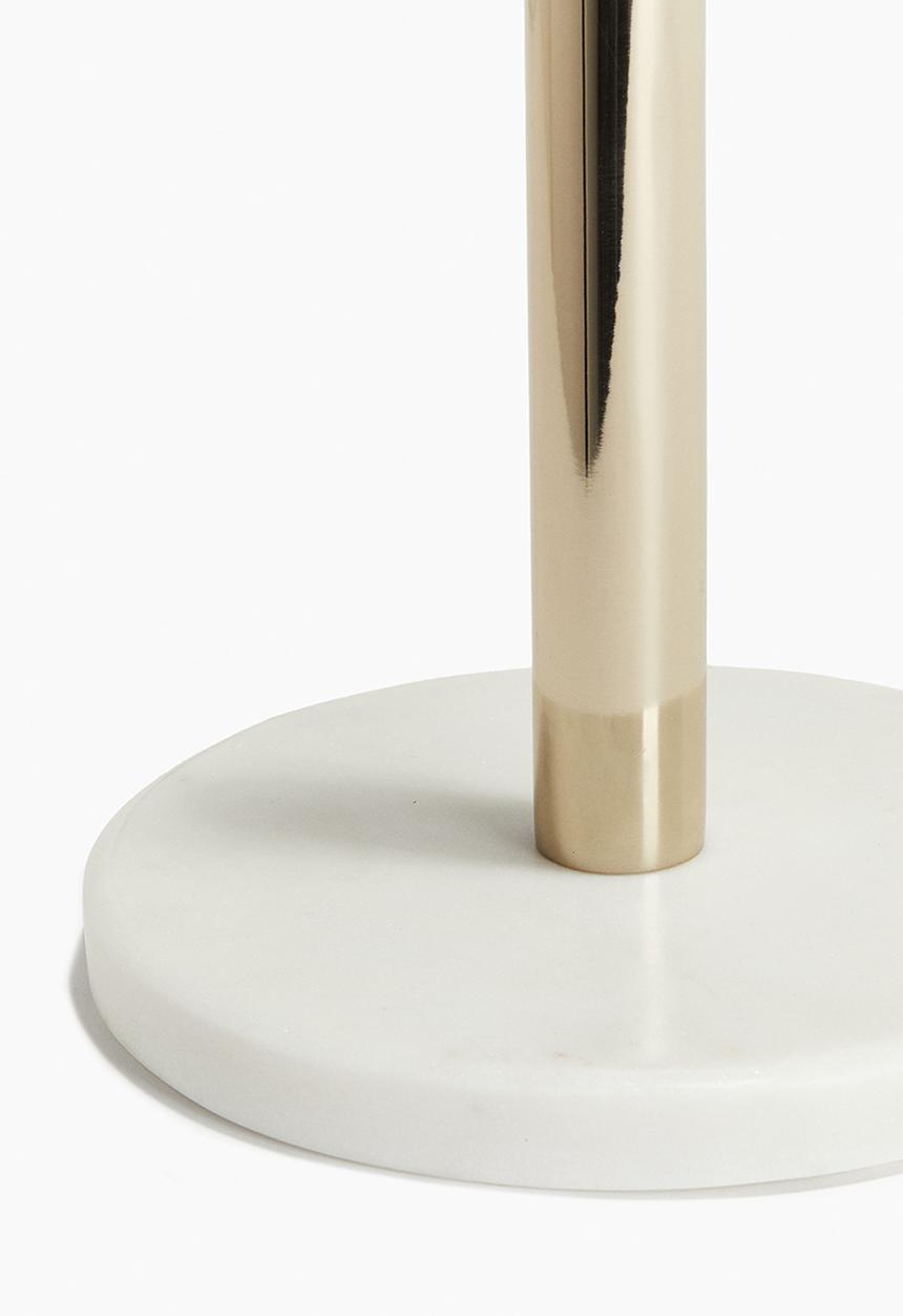 H&M - Marble paper towel holder - white