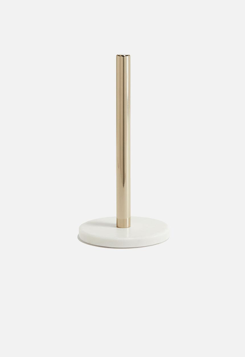 H&M - Marble paper towel holder - white