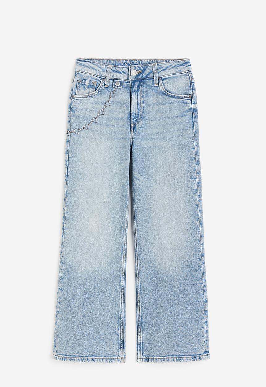 H&M - Baggy fit bootcut leg jeans - light denim blue