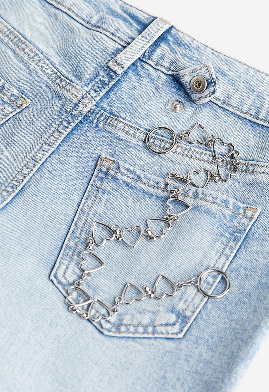 H&M - Baggy fit bootcut leg jeans - light denim blue