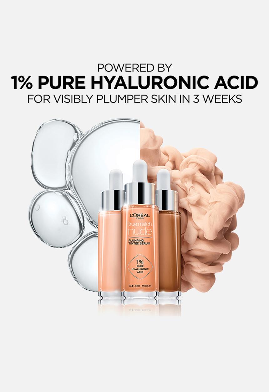 L'Oreal Paris - True Match Plumping Tinted Serum - 5-6 Medium Tan