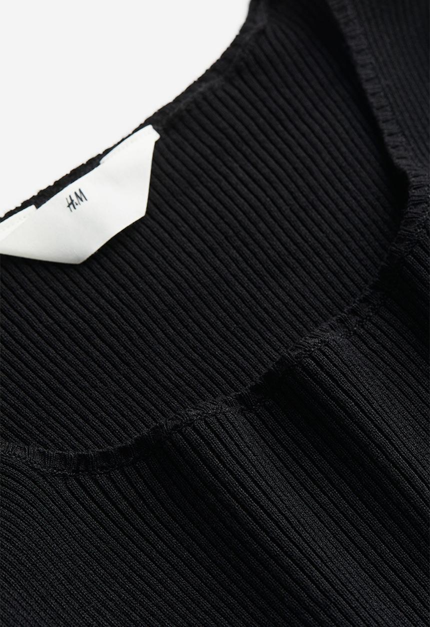 H&M - Rib-knit jumper - black