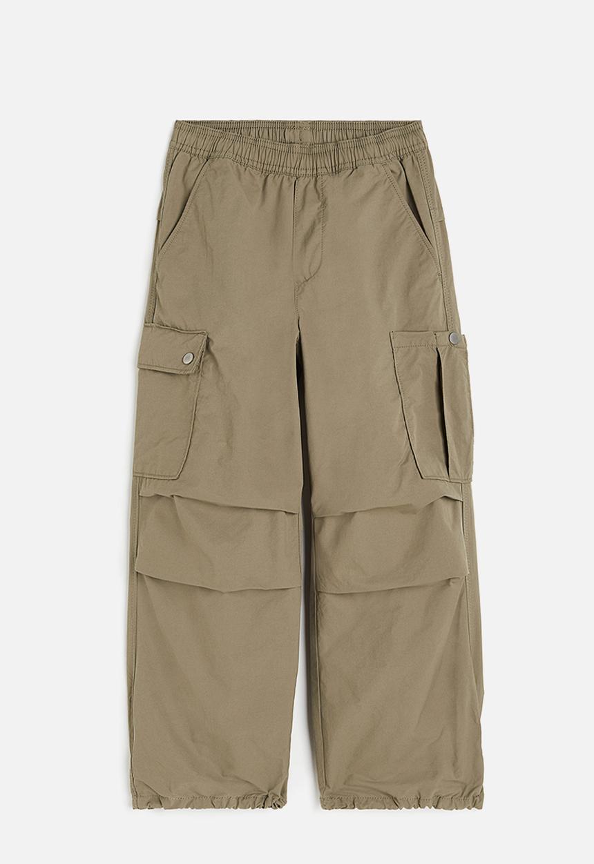 H&M - Cargo trousers - dark khaki green