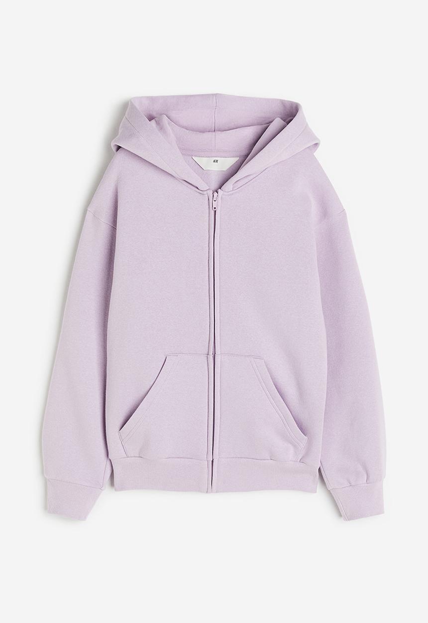 H&M - Oversized zip-through hoodie - lilac