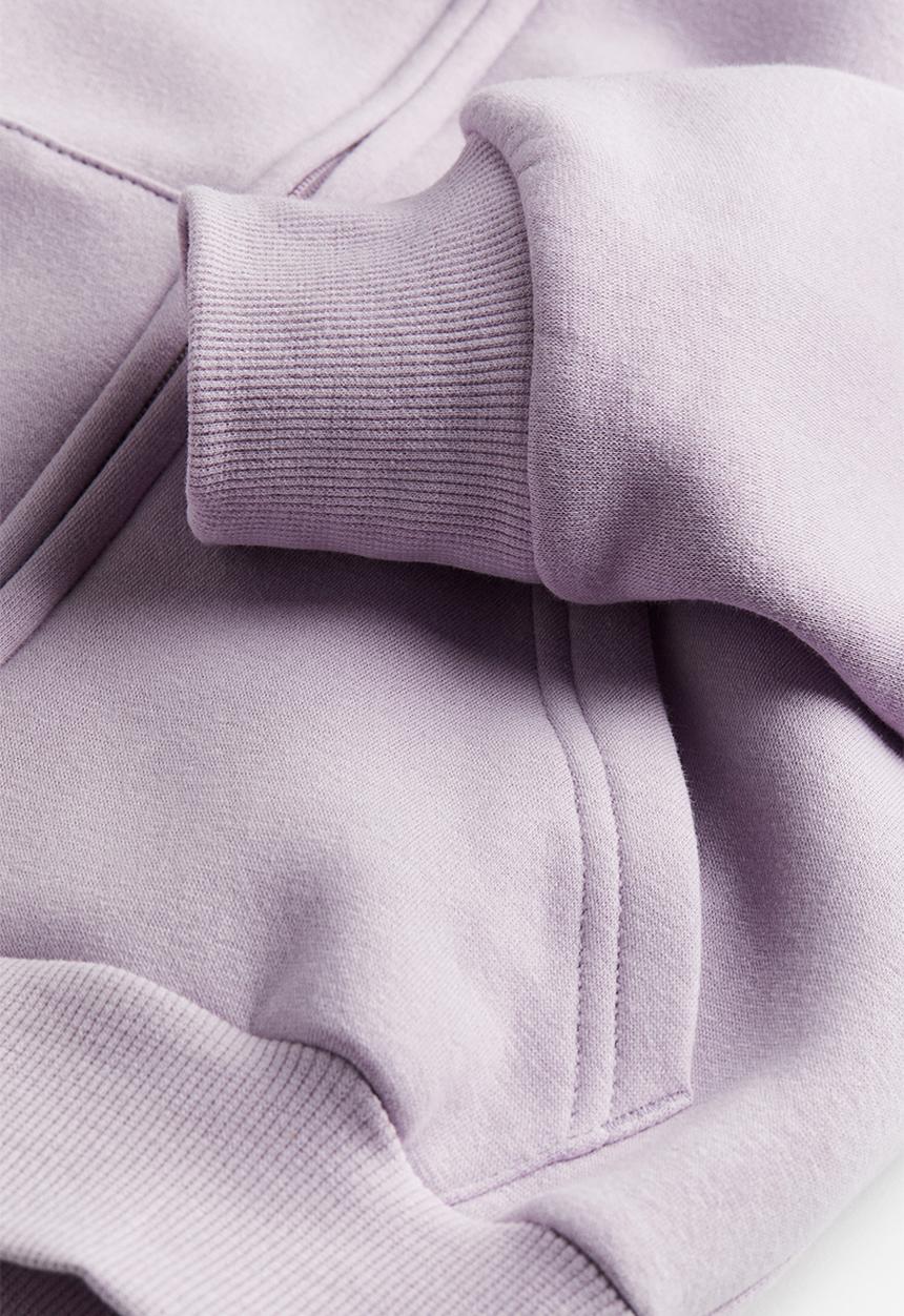 H&M - Oversized zip-through hoodie - lilac