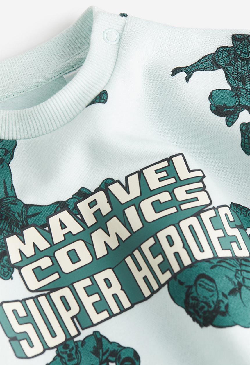 H&M - 2-Piece sweatshirt set - light turquoise marvel comics