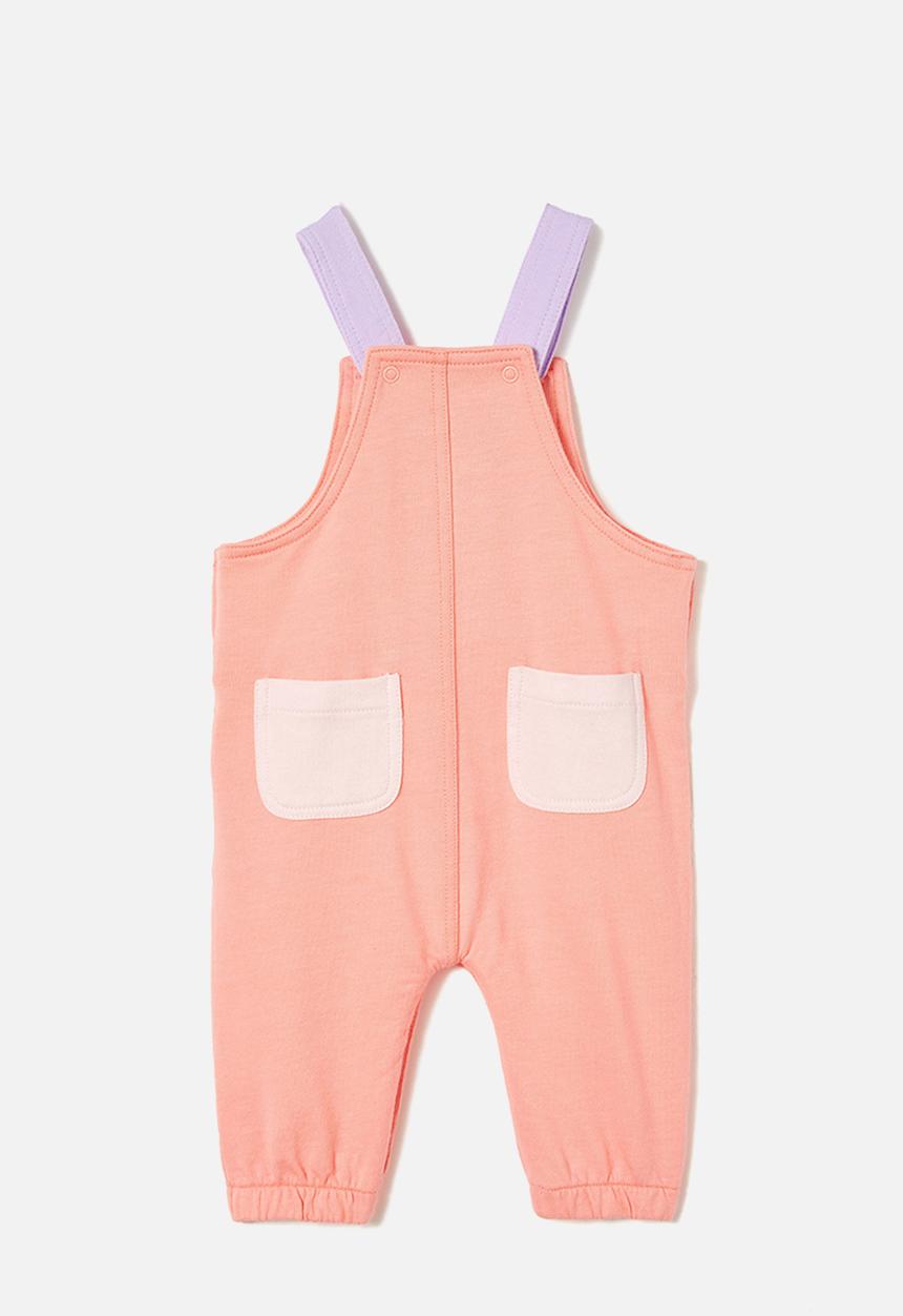 Cotton On - Sam overall - coral dreams/colourblock