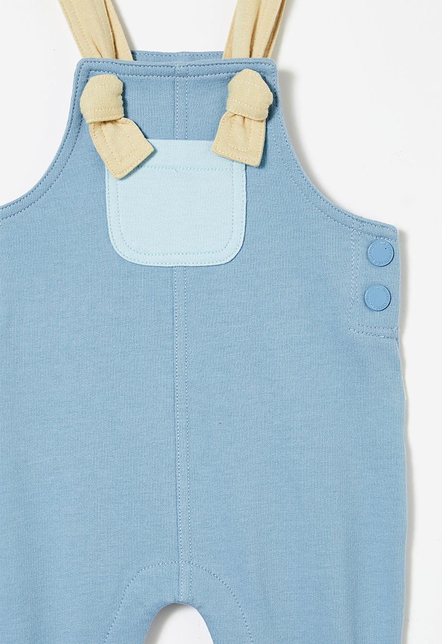 Cotton On - Sam overall - dusty blue/colourblock
