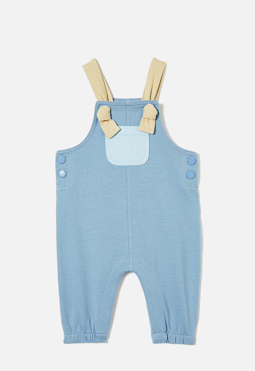 Cotton On - Sam overall - dusty blue/colourblock