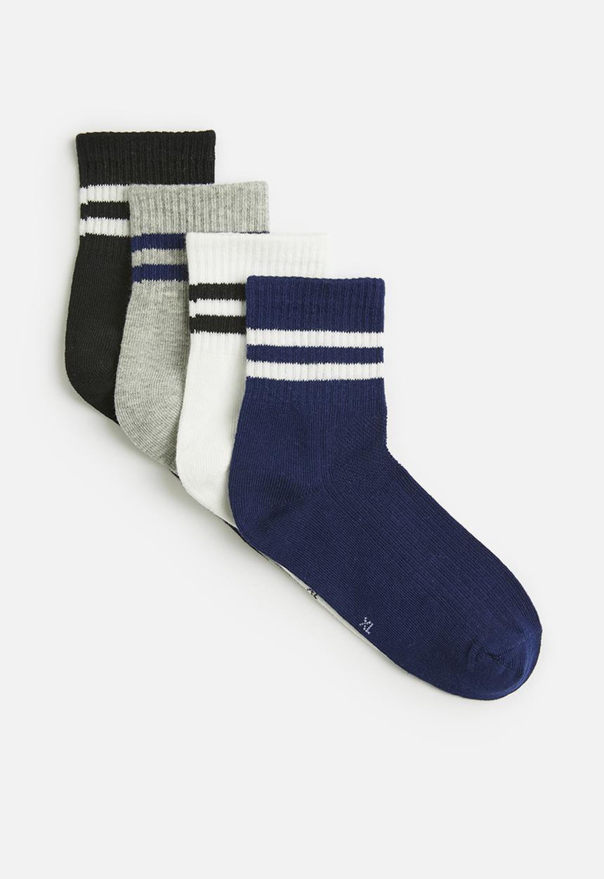 Pop Candy - 4 Pack socks set-navy and grey