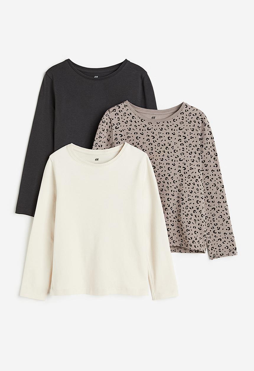 H&M - 3-Pack long-sleeved tops - multi  