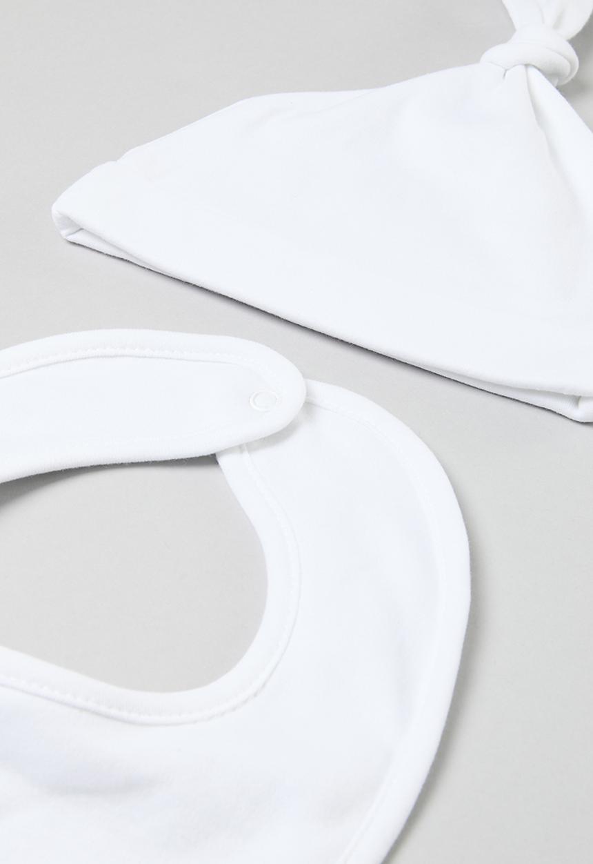 Pop Candy - 3 Piece baby hat set - white