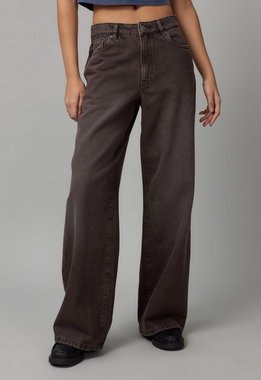 Factorie - High Rise Baggy Jean - Bitter Choc