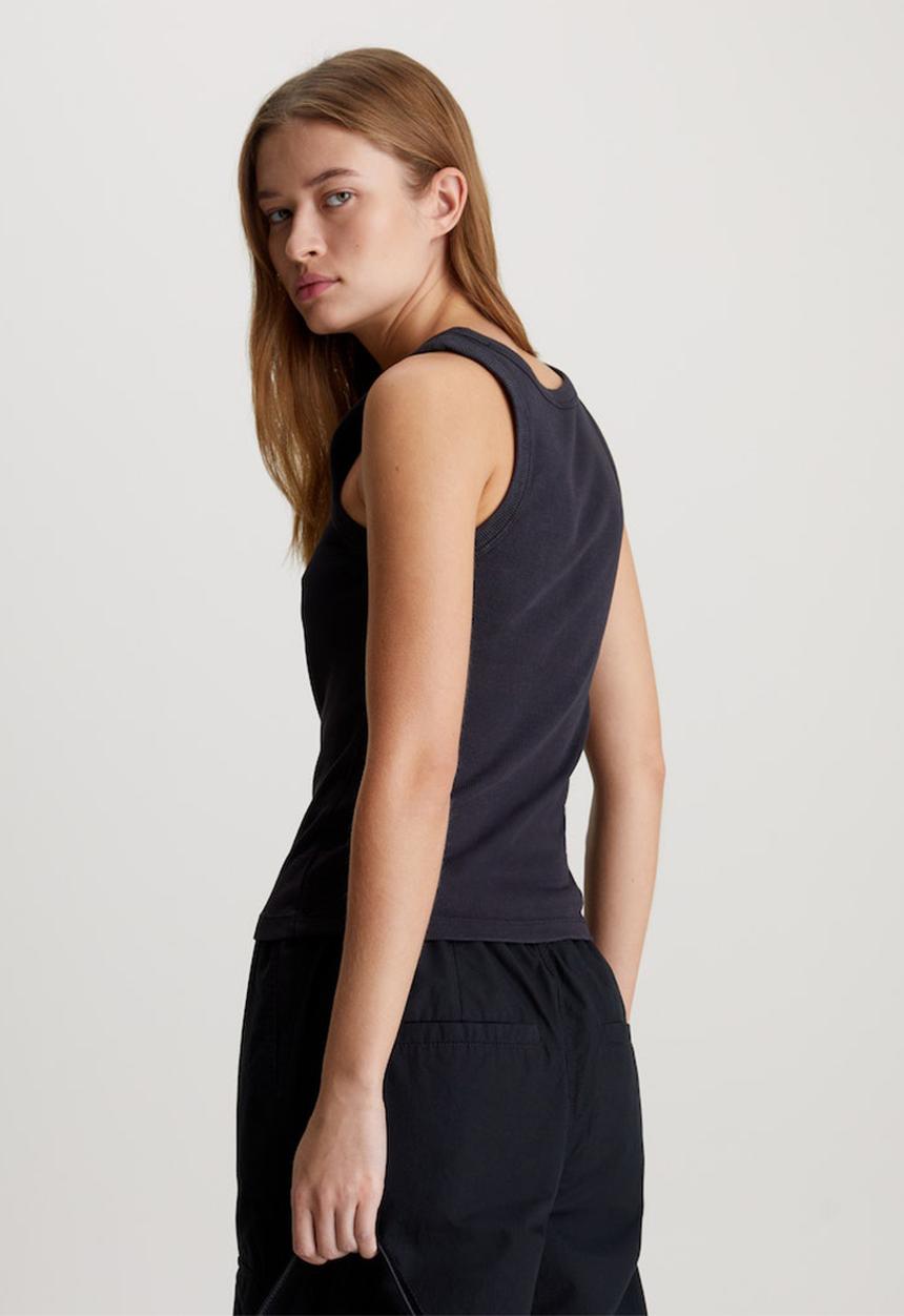 Archival Monologo Rib Tank - Ck black