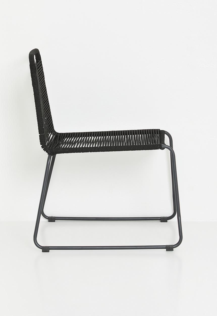 Sixth Floor - Relax chair with footrest - Black