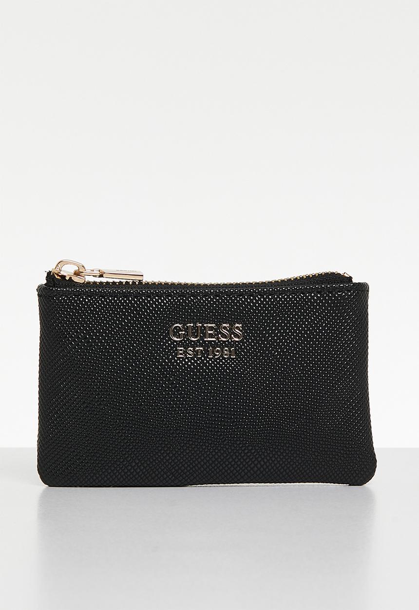 GUESS - Laurel slg zip pouch bag - black