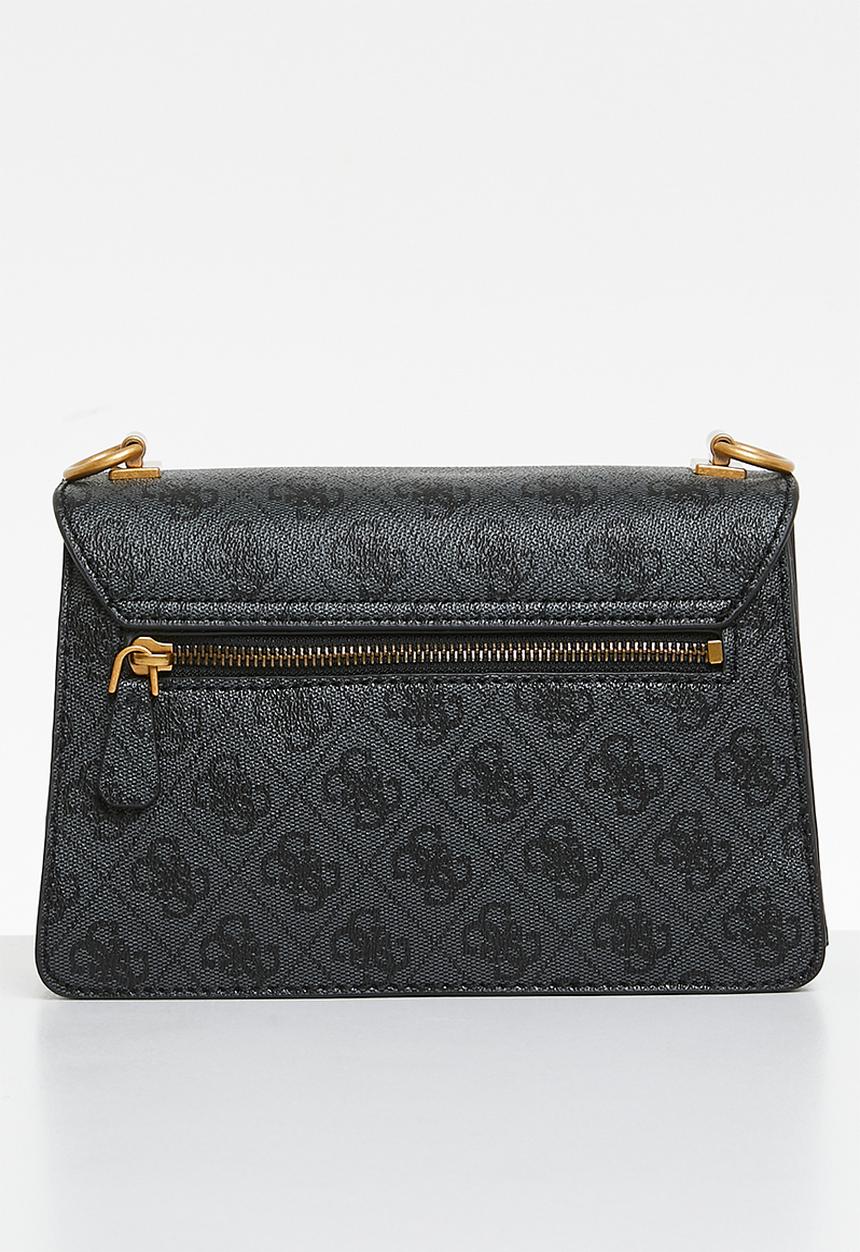 GUESS - Alexie crossbody flap - black logo