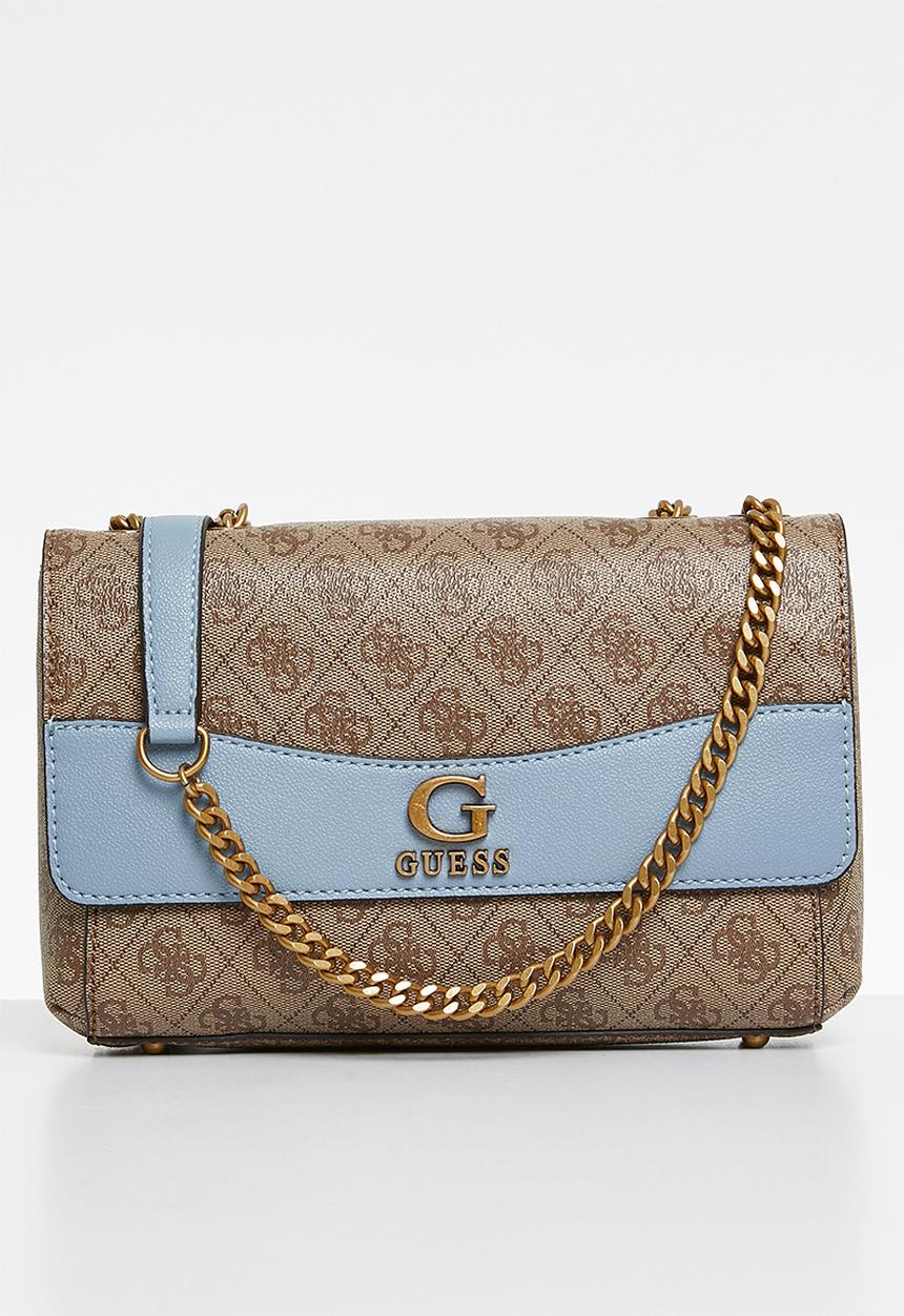 GUESS - Nell convertible crossbody flap bag - brown