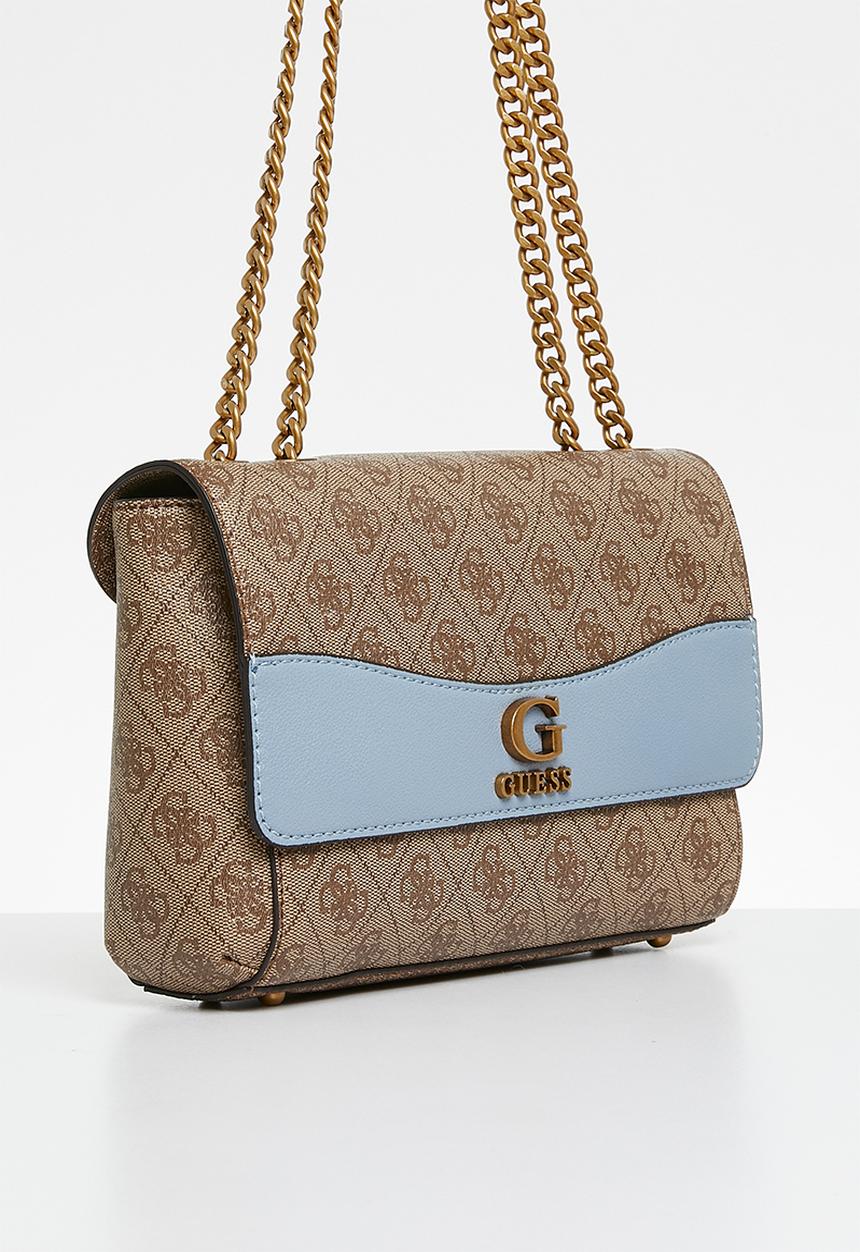 GUESS - Nell convertible crossbody flap bag - brown