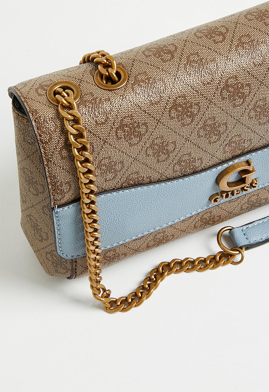GUESS - Nell convertible crossbody flap bag - brown