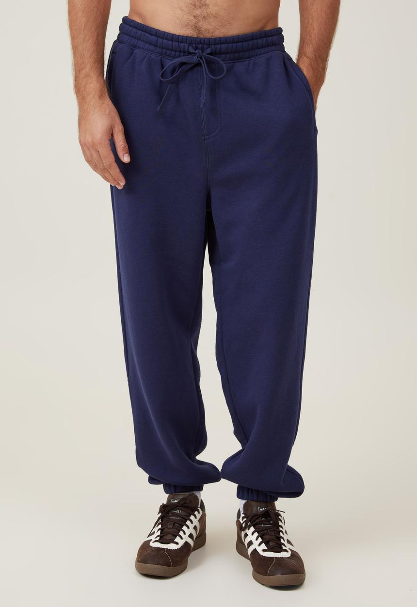 Cotton On - Baggy Cuffed Track Pant - Indigo