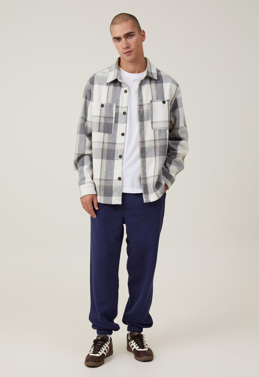 Cotton On - Baggy Cuffed Track Pant - Indigo