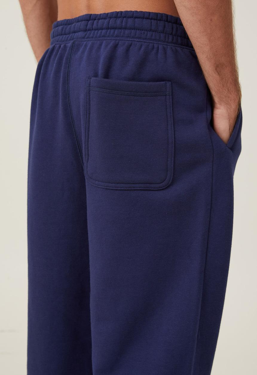 Cotton On - Baggy Cuffed Track Pant - Indigo