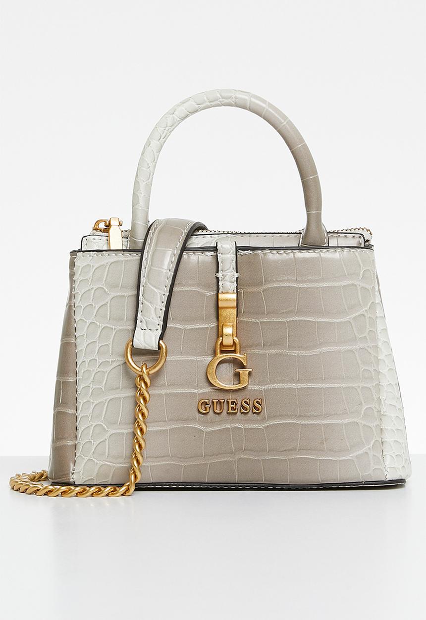GUESS - G james mini satchel bag - grey