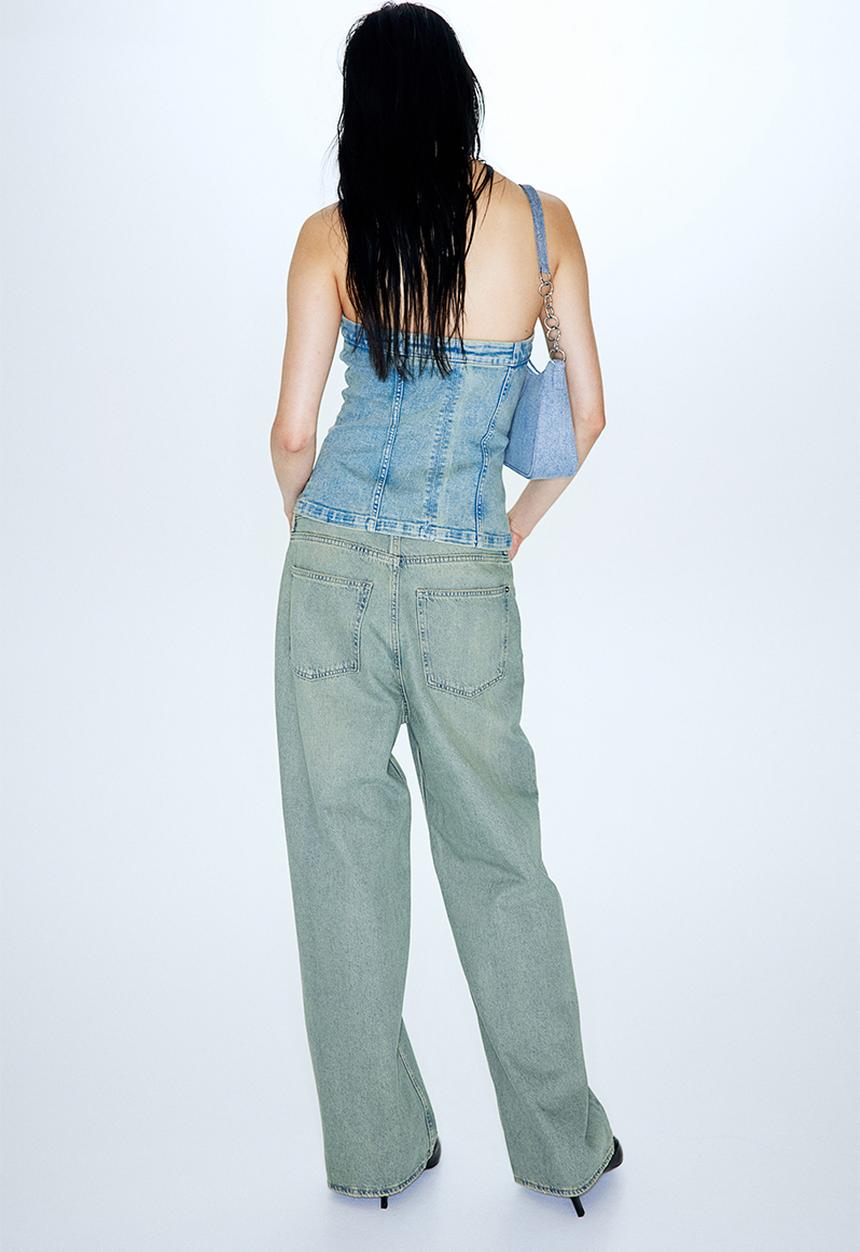 H&M - Baggy low jeans - light denim blue