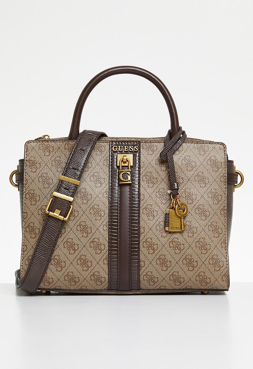 GUESS - Ginevra elite society satchel - latte