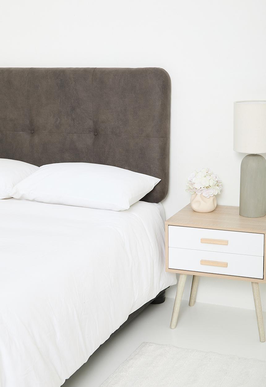 Sixth Floor - Marula headboard - dakar coal