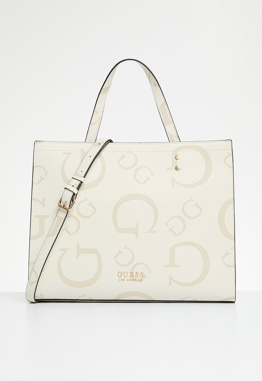 GUESS - Lindey mini tote bag - white