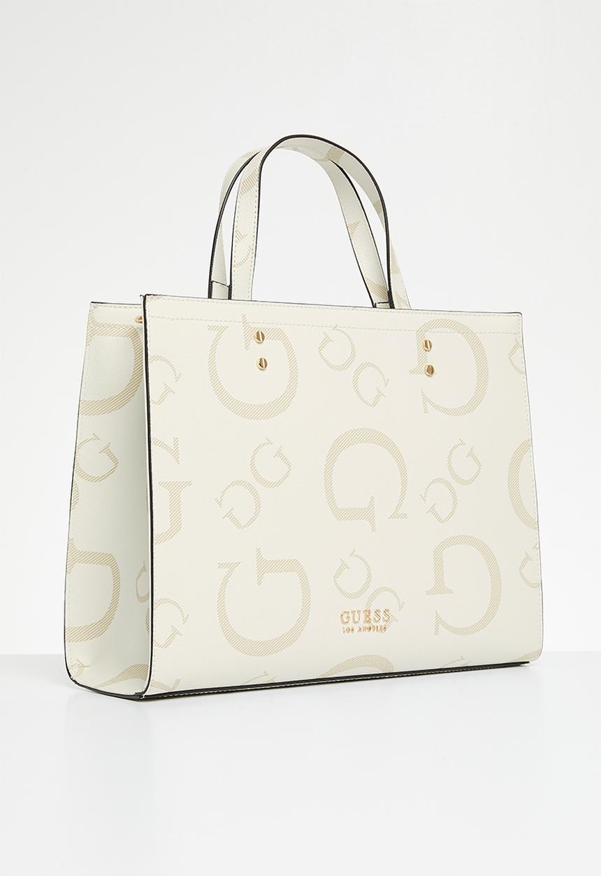 GUESS - Lindey mini tote bag - white