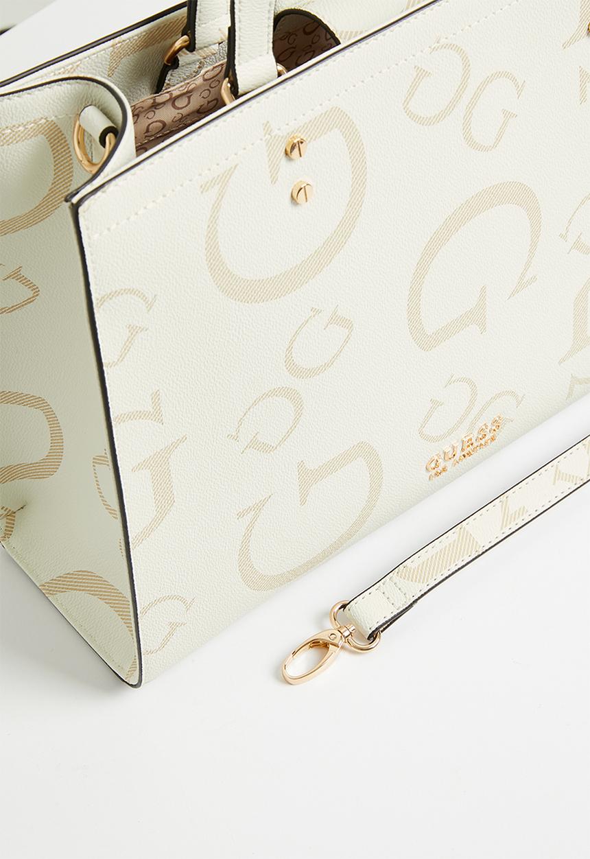 GUESS - Lindey mini tote bag - white