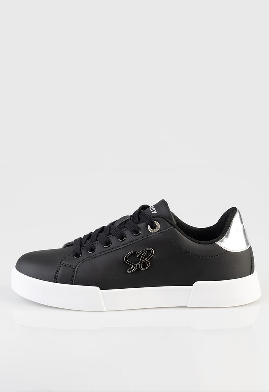 SISSY BOY - Branded sneaker - black/silver