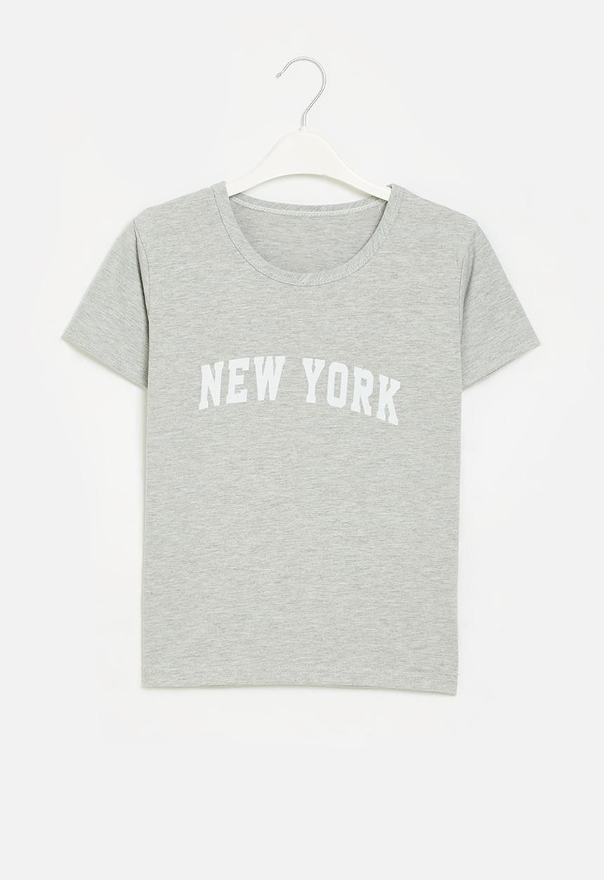 Pop Candy - New york tee - grey