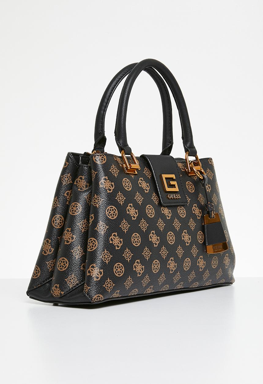 GUESS - Alva girlfriend satchel bag- black logo