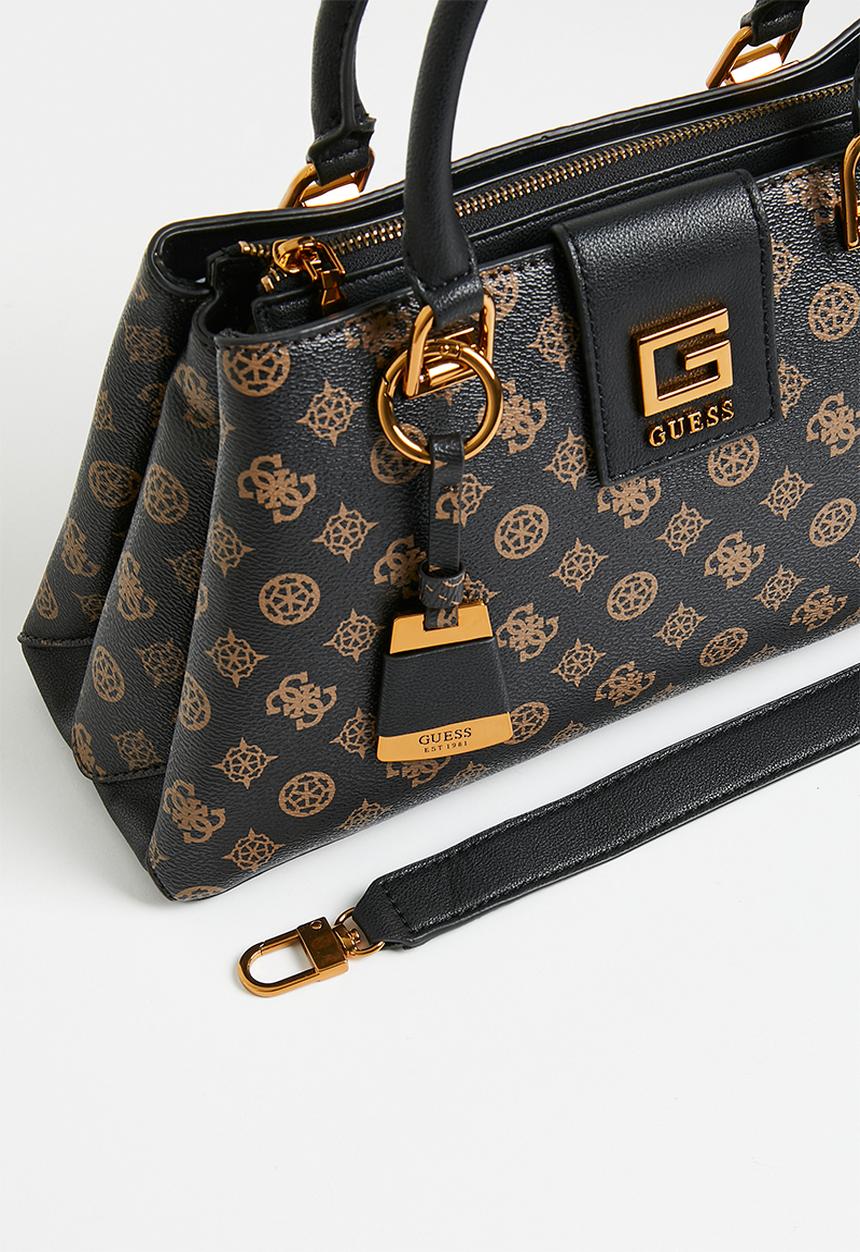 GUESS - Alva girlfriend satchel bag- black logo