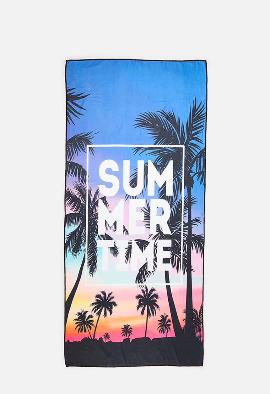 Pop Candy - Printed beach towel - blue