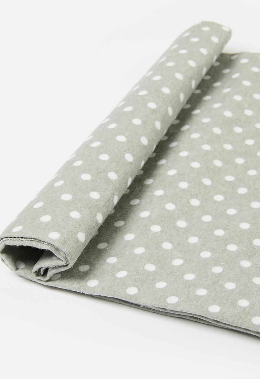 Pop Candy - 4 Piece Printed baby blankets - grey & pink