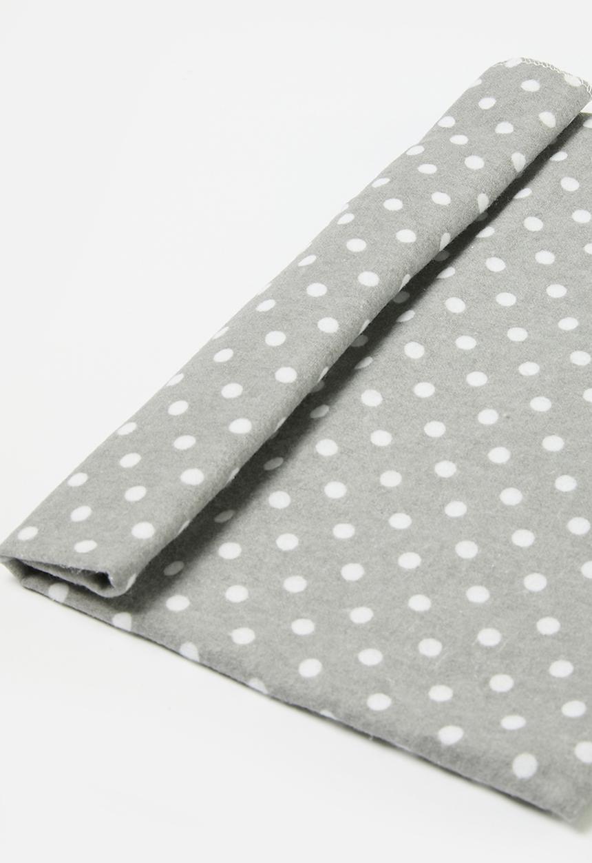 Pop Candy - 4 Piece Printed baby blankets - grey & white