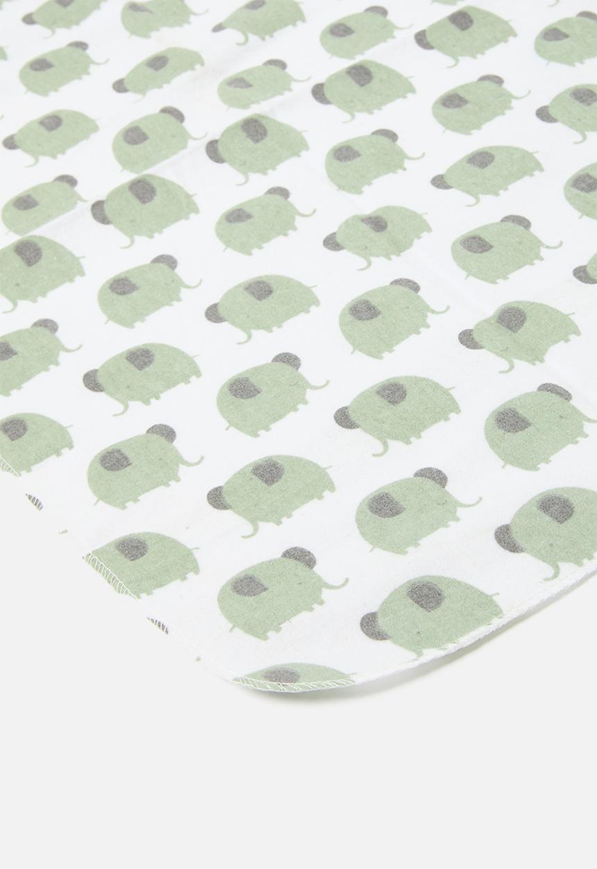 Pop Candy - 4 Piece Printed baby blankets - grey & white
