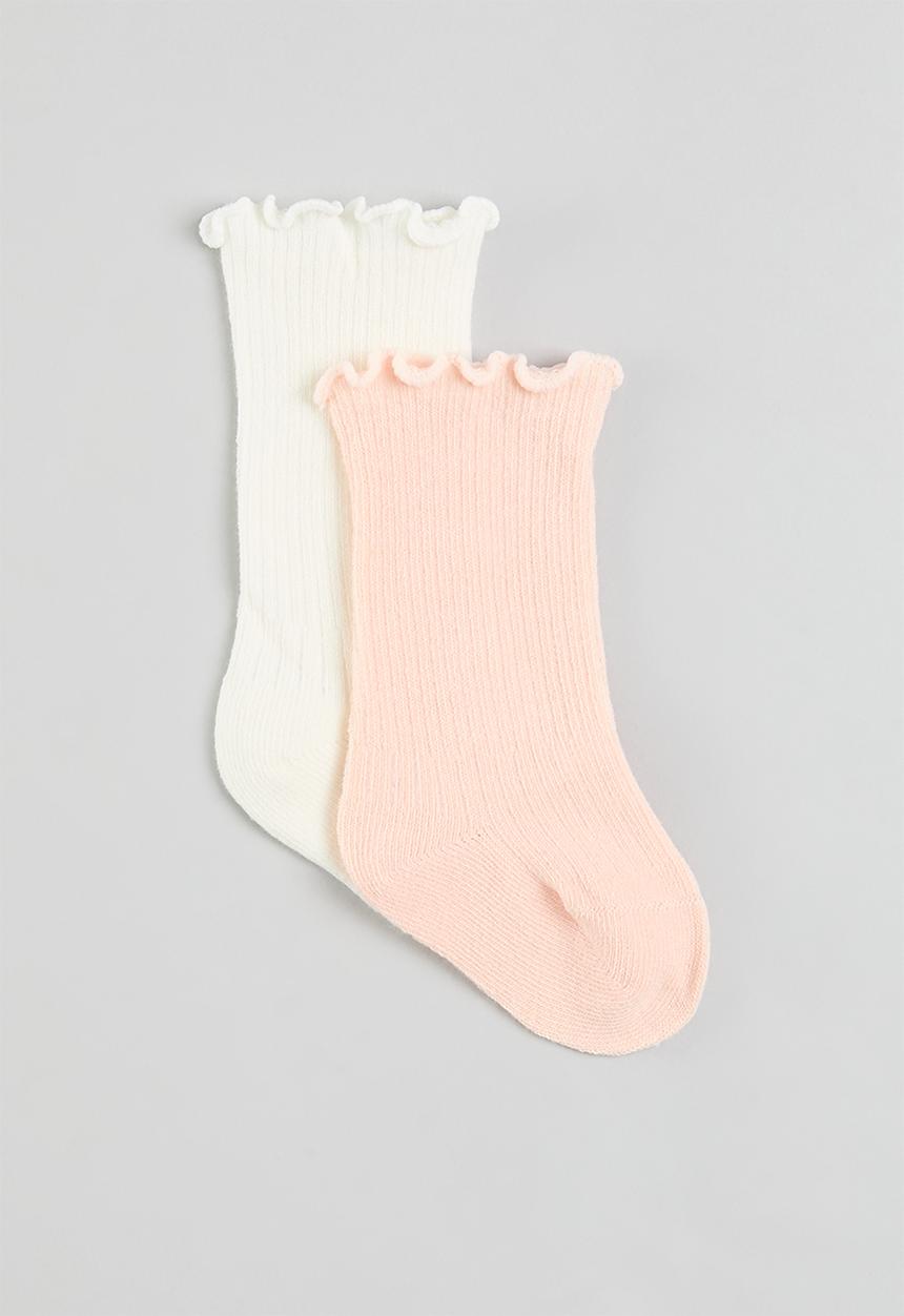 Pop Candy - 2 Pack socks set - pink & white
