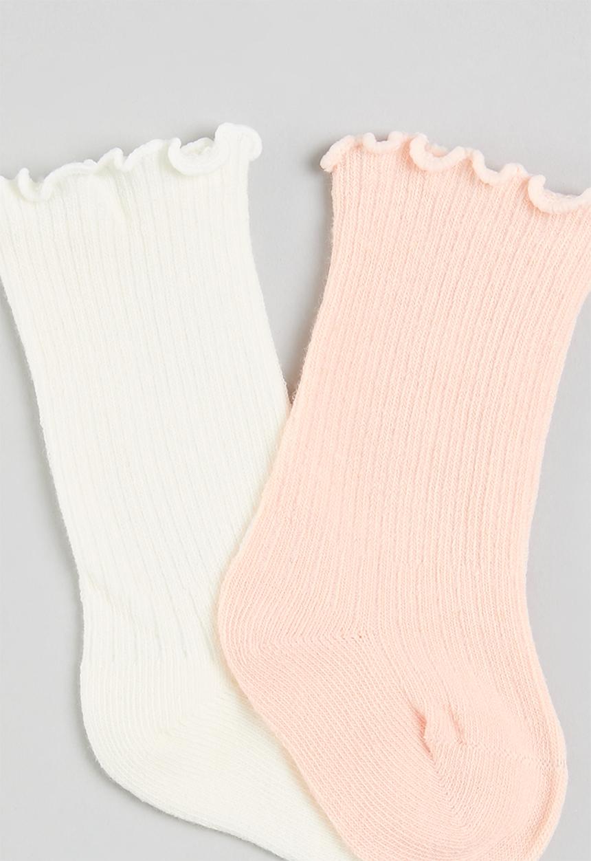 Pop Candy - 2 Pack socks set - pink & white